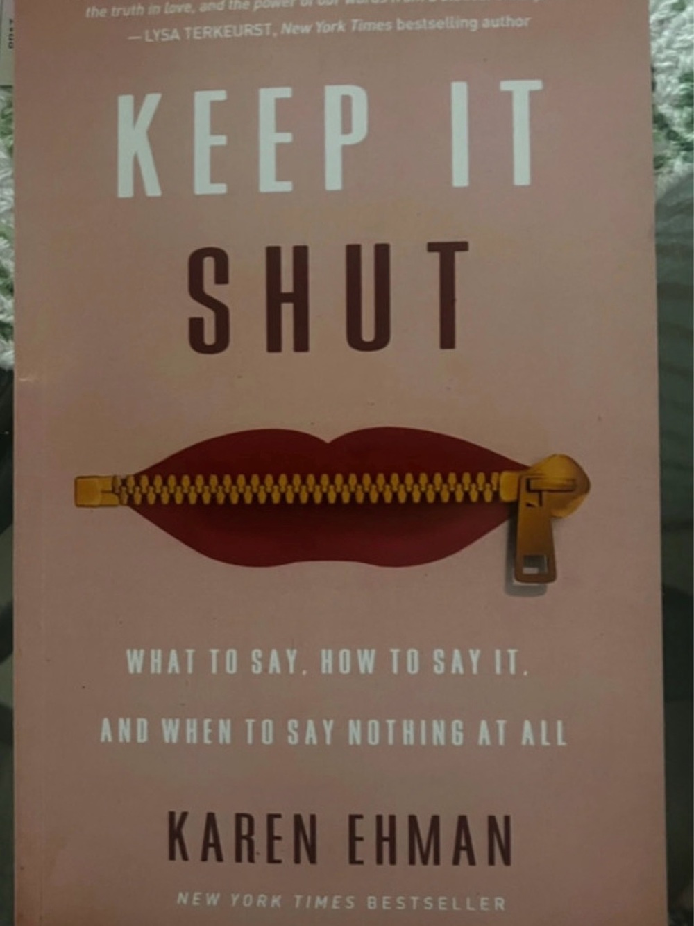 Keep It Shut Pink Book by